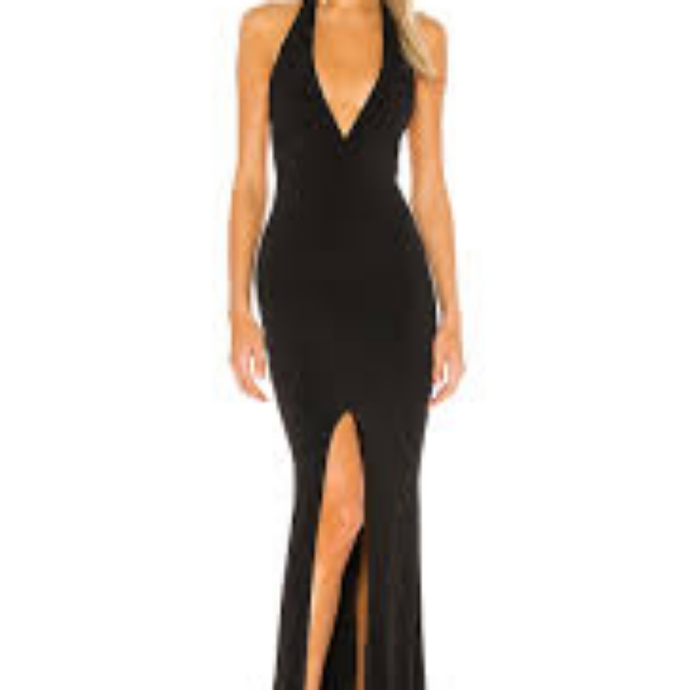 Nookie halter gown xs black